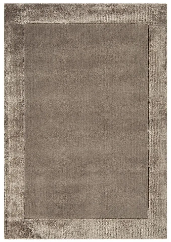 Hnedý ručne tkaný koberec s prímesou vlny 200x290 cm Ascot – Asiatic Carpets