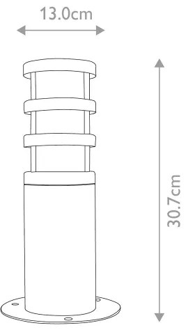 Elstead - Vonkajšia lampa HOLBORN 1xE27/60W/230V IP44