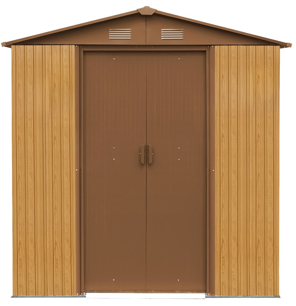 Záhradný domček BestBerg ZDB-2D / 2,5 m² / 194 x 131 x 184 cm / červené drevo / hnedá