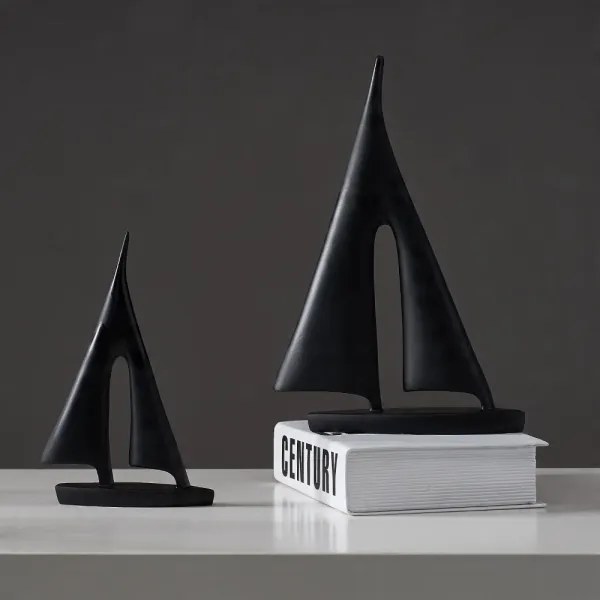 Dekorácia na stôl 28 cm živica/čierna