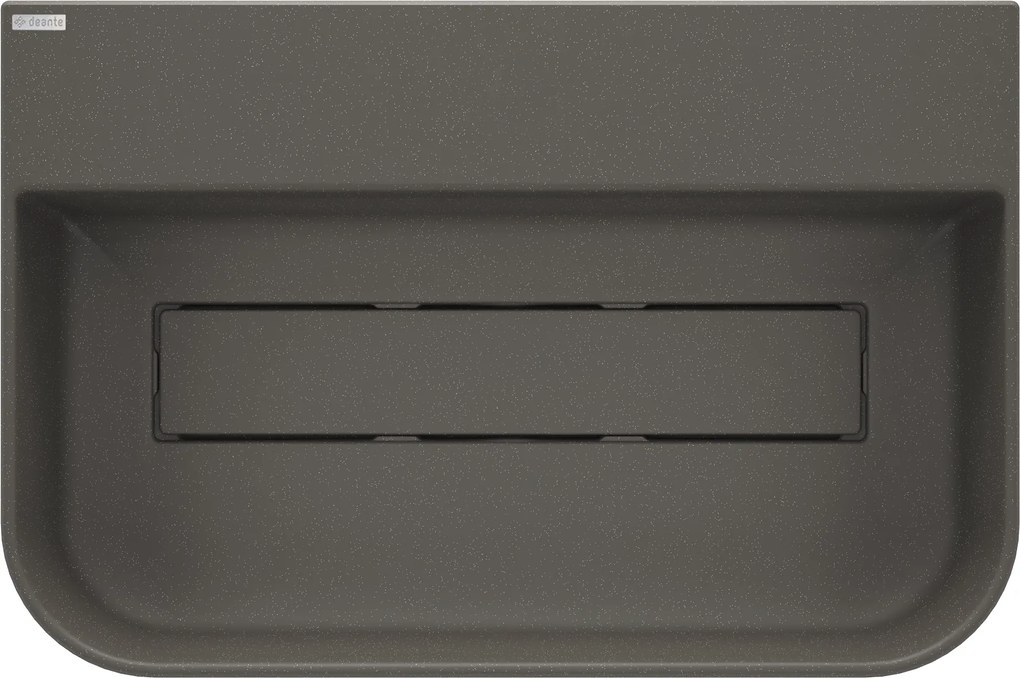 Deante Arnika, granitové umývadlo na dosku 605x405x135 mm, antracitová, DEA-CQA_TU6S