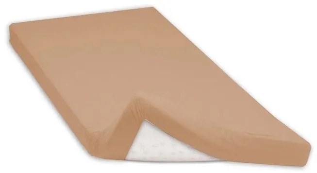 Napínacie prestieradlo bavlnené  bežové 180x200 cm