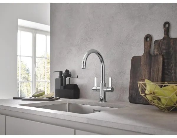 GROHE 31574SD1 - Kuchynský drez K700U 550 x 450 mm nerezová oceľ