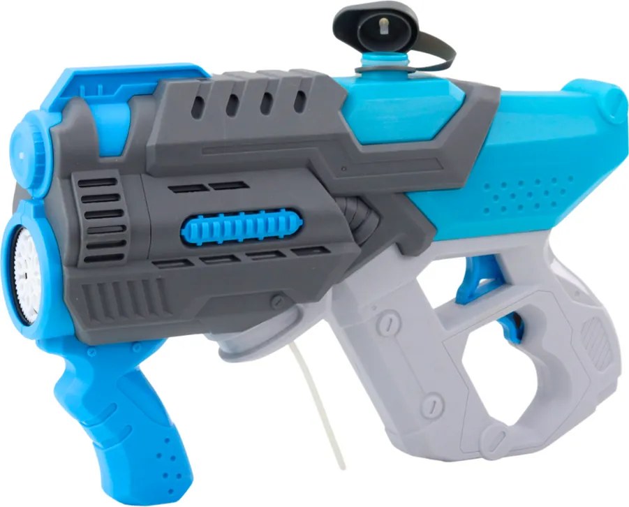 LEAN Toys Elektrická vodná pištoľ 2W1 sivá modrá