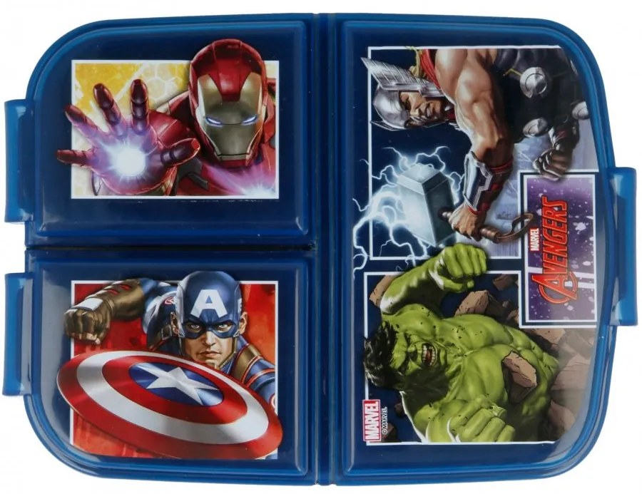 Detský multibox na desiatu Avengers - MARVEL s 3 priehradkami