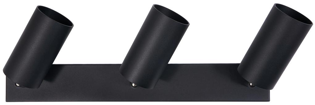 BERGE Stropné bodové svietidlo LED VIKI-L 3x GU10 čierne