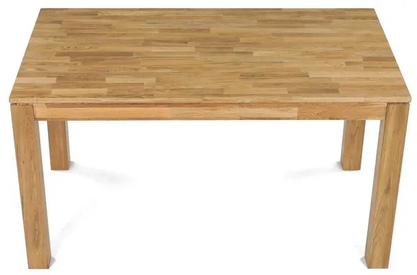 Autronic BONTEC Jedálenský stôl 140x80cm, masív, prírodný, DS-H140 DUB Farba: Prírodné