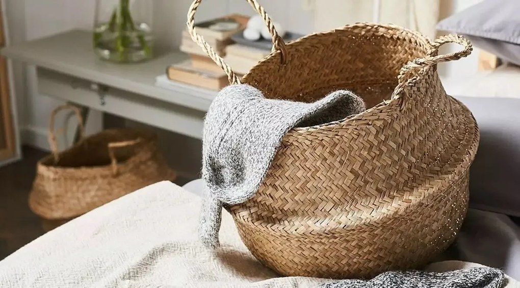 Tutumi Tutumi, pletený prírodný kôš v štýle Boho 381180B, hnedá, HOM-06661