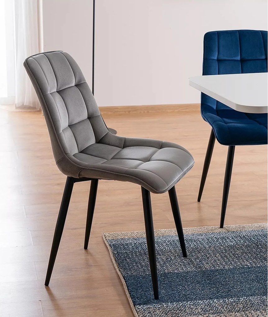 Čalúnená jedálenská stolička Chic Velvet - výber z 9 prevedení