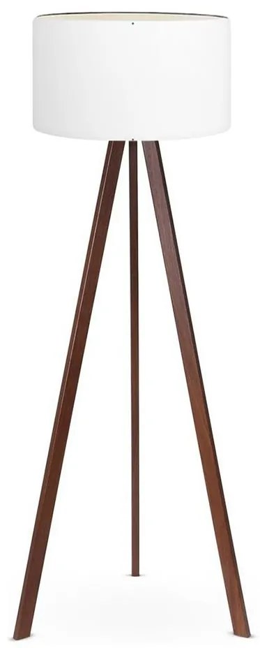 Stojacia lampa AYD 1xE27/60W/230V biela/hnedá