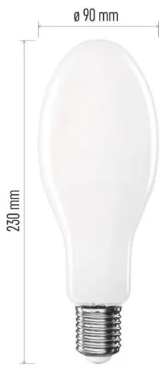 LED Žiarovka FILAMENT ED90 E40/36W/230V 4000K 6000 lm
