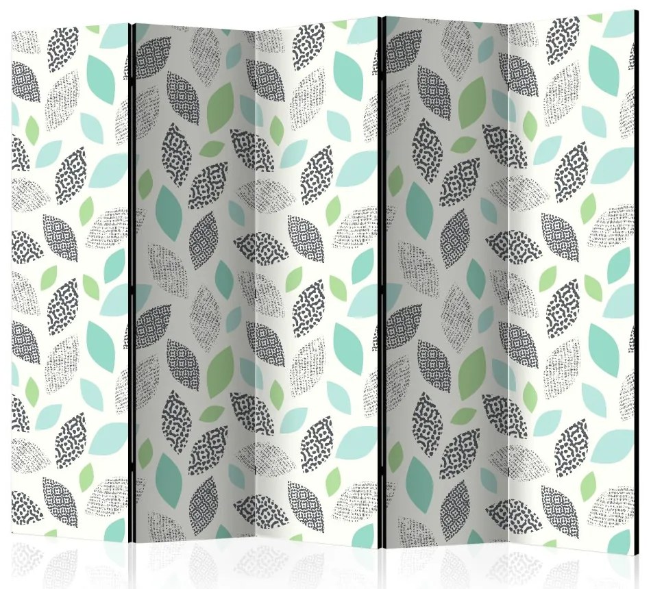 Artgeist Paraván - Patterned Leaves [Room Dividers]
