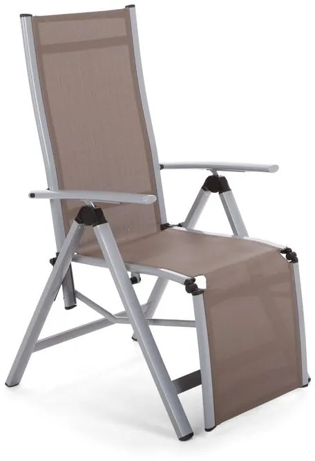 Primažidle.cz Ležadlo Ibiza Relax, strieborná/taupe