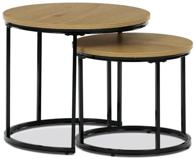 Autronic BONTEC Odkladací stolík 53x53x46cm, mdf, divoký dub, CT-G1145 OAK Farba: Prírodné