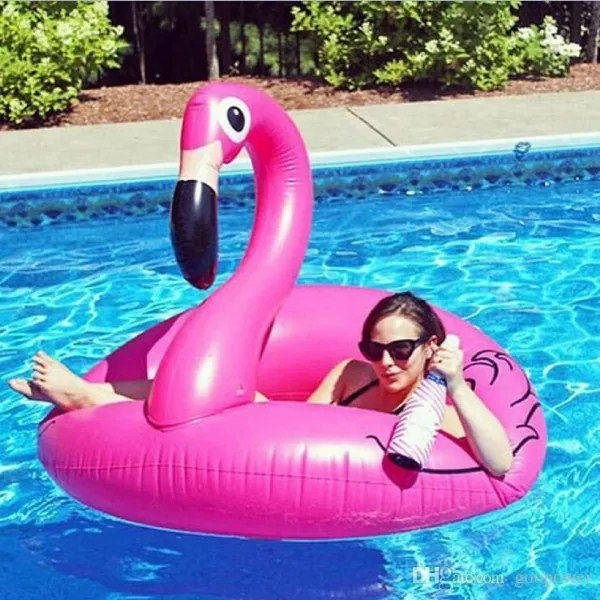 Nafukovacie koleso Plameniak Flamingo 90cm