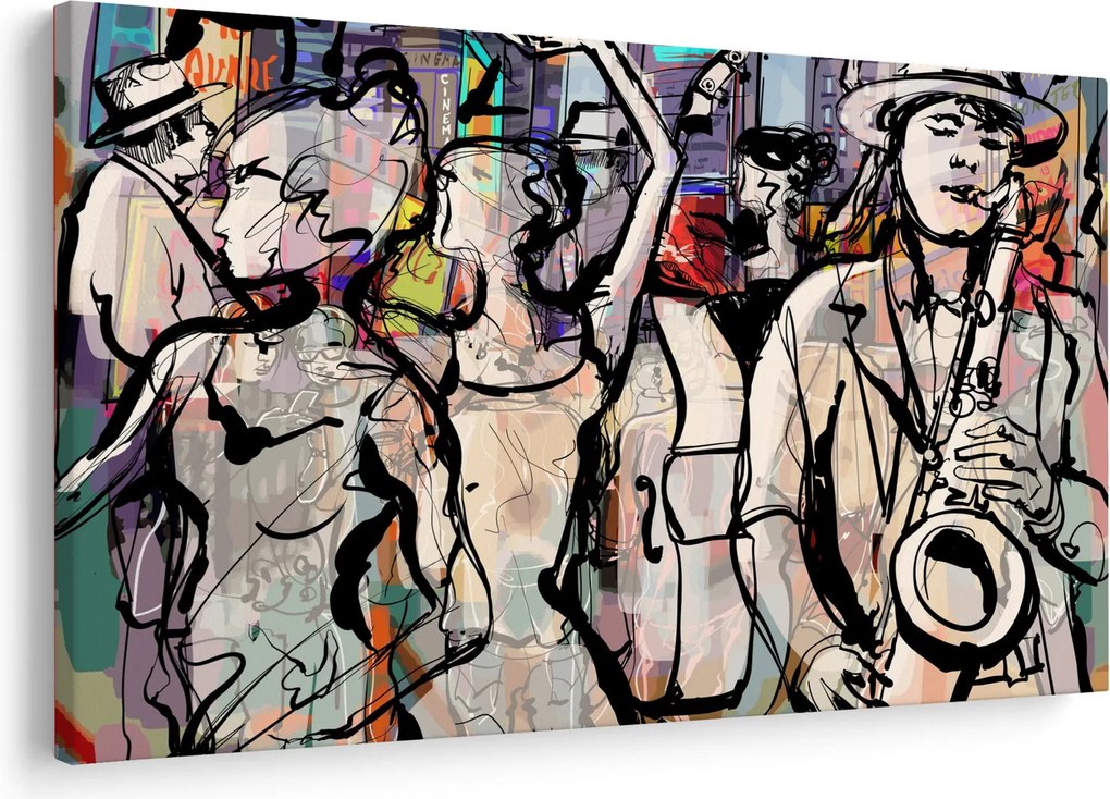 Obraz - Jazzová noc (90x60 cm)
