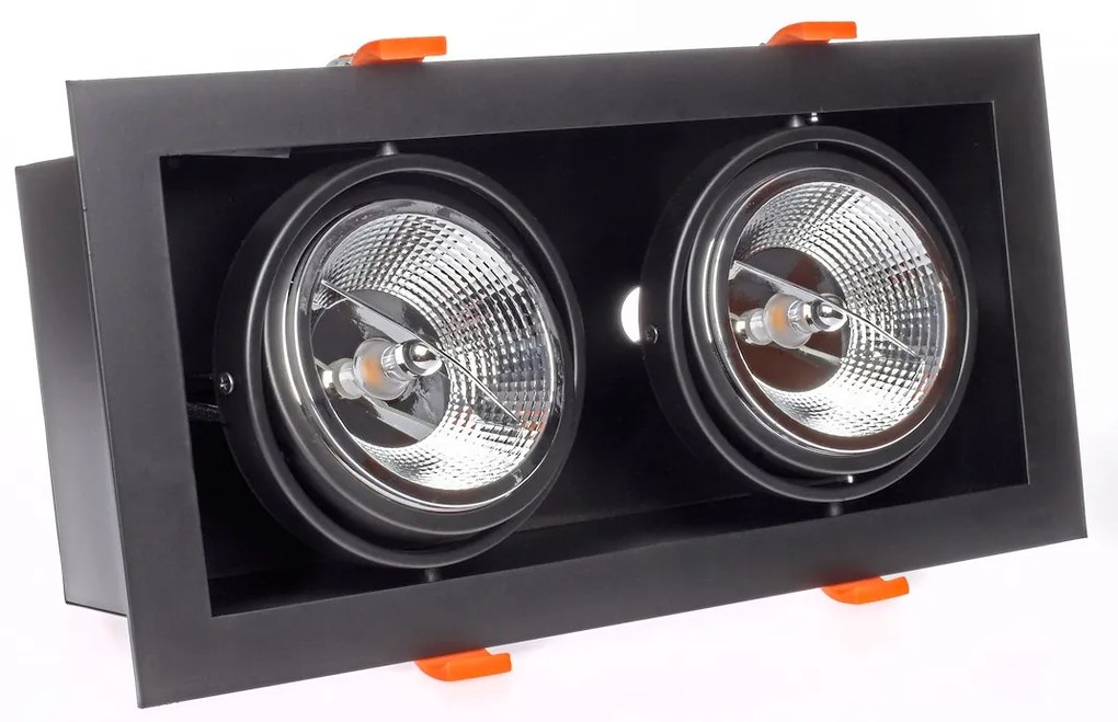 Podhľadové svietidlo Plaza II, 1x čierne kovové tienidlo, (možnosť polohovania), b