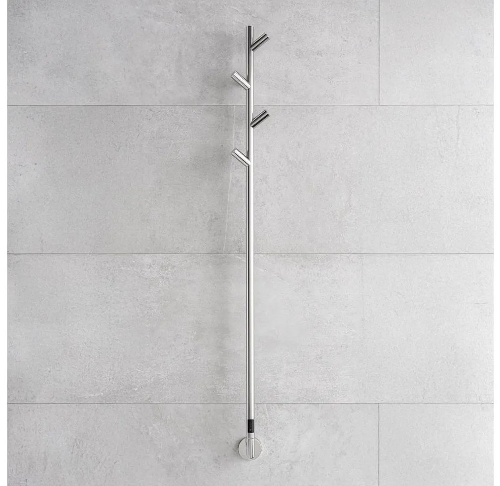 P.M.H. LS1SS-Elektrický sušiak na uteráky LISA 24W/230V 170 cm IP44 leštená nerezová oceľ