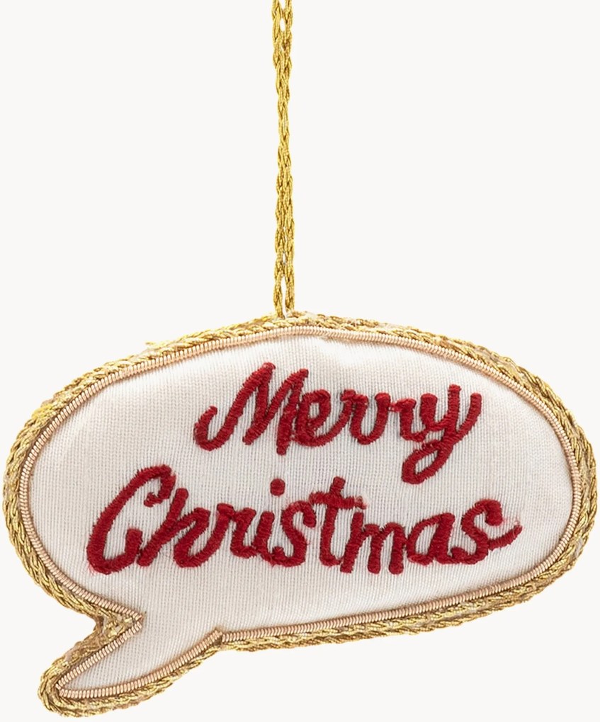 Ručne vyrobená vianočná ozdoba Merry Christmas