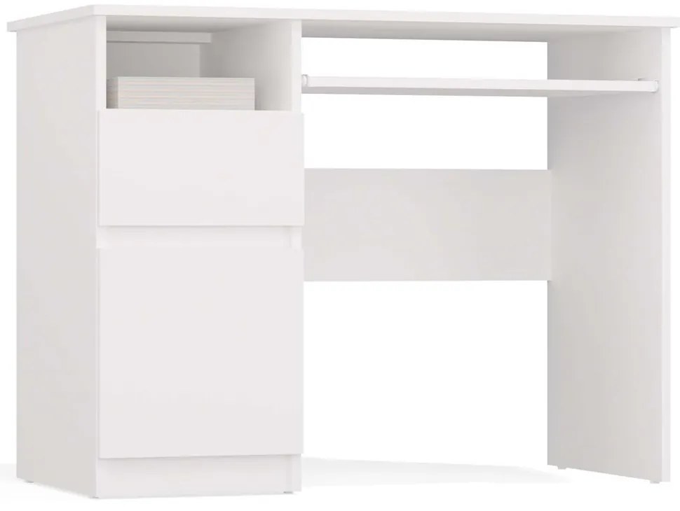 Psací stůl Porto 98 cm bílý levý