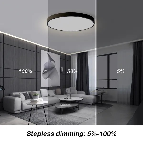 Brilagi - LED stmievateľné svietidlo POOL SMART LED/100W/230V Ø 80 cm Wi‑Fi Tuya čierne + diaľkové ovládanie