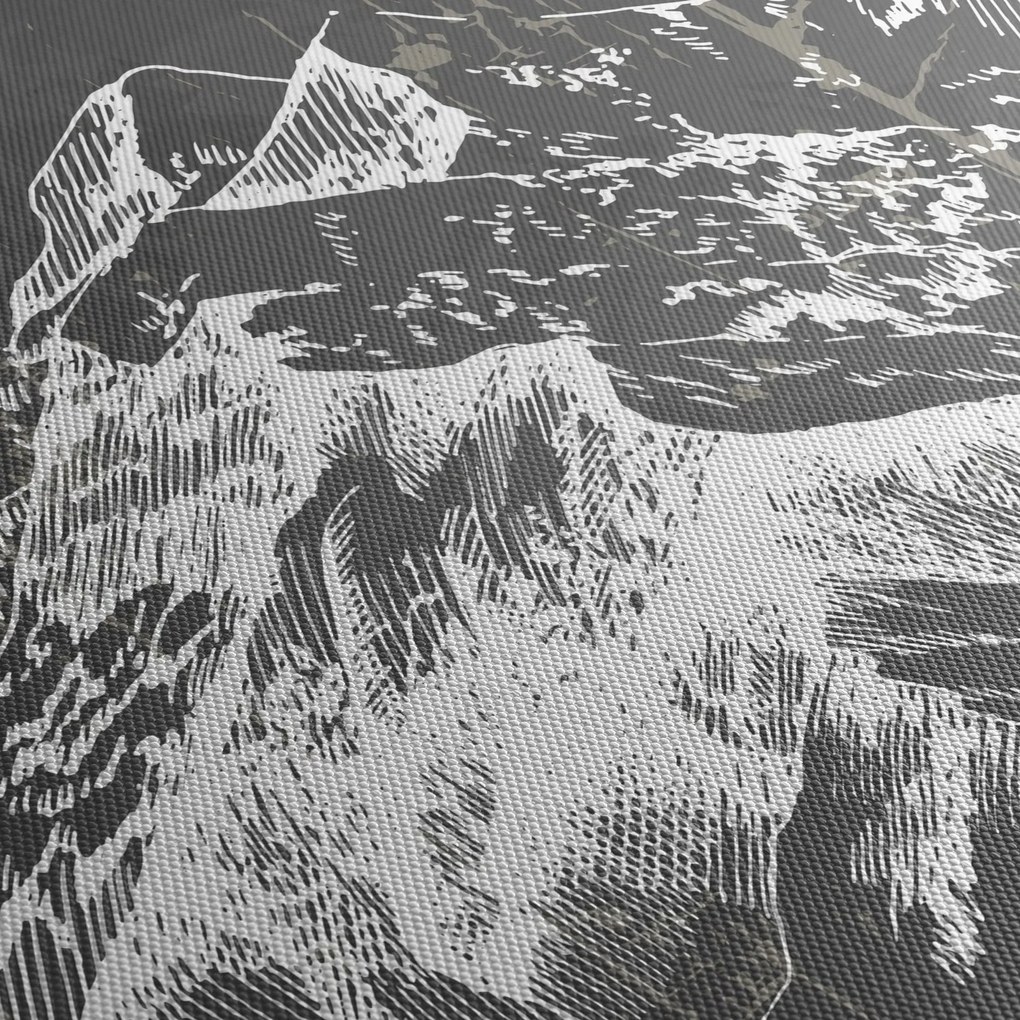 Obraz - Ilustrácie hôr (90x60 cm)