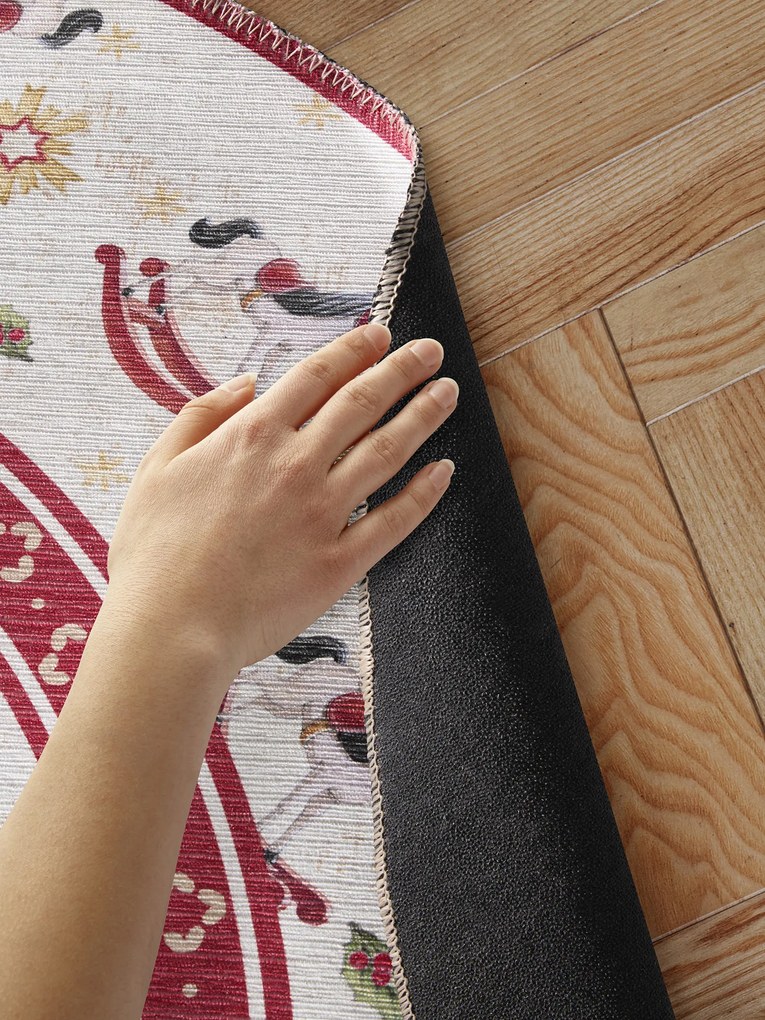 Kusový koberec Villeroy & Boch Toy's delight 106275 Cream, Red kruh, 160x160 (priemer) kruh, červená, obývacia izba, Villeroy & Boch