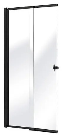 Vaňová zástena FLEX 140x82 cm čierna