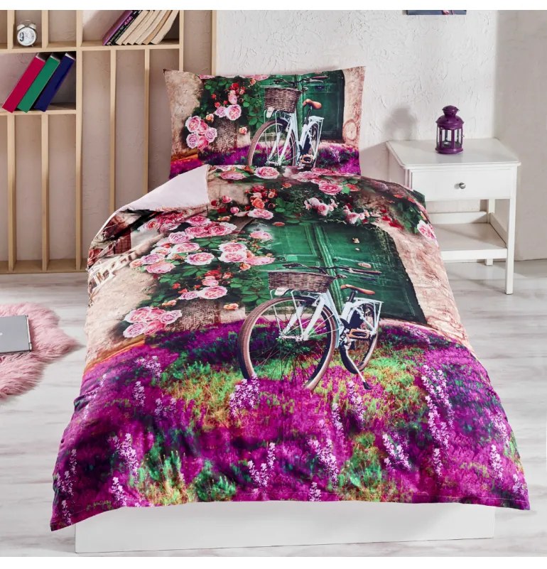 3D obliečky bavlnené Violet EMI, Štandardný set jednolôžko obsahuje 1x 140x200 + 1x 70x90