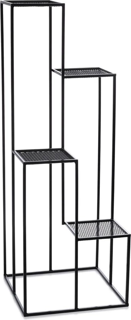 STOJAN NA KVETINÁČ KASKADA 110X40X40 CM ČIERNA