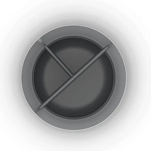 Téglik na zubné kefky z nehrdzavejúcej ocele v lesklo striebornej farbe EasyStore Luxe – Joseph Joseph