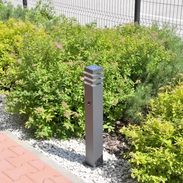 Vonkajšia lampa so senzorom TEKSAS 1xE27/12W/230V IP44 74 cm antracit