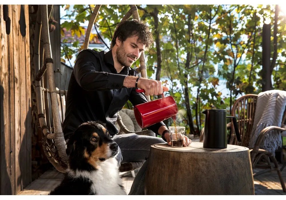 Čierny kovový french press San Marco - Leopold Vienna