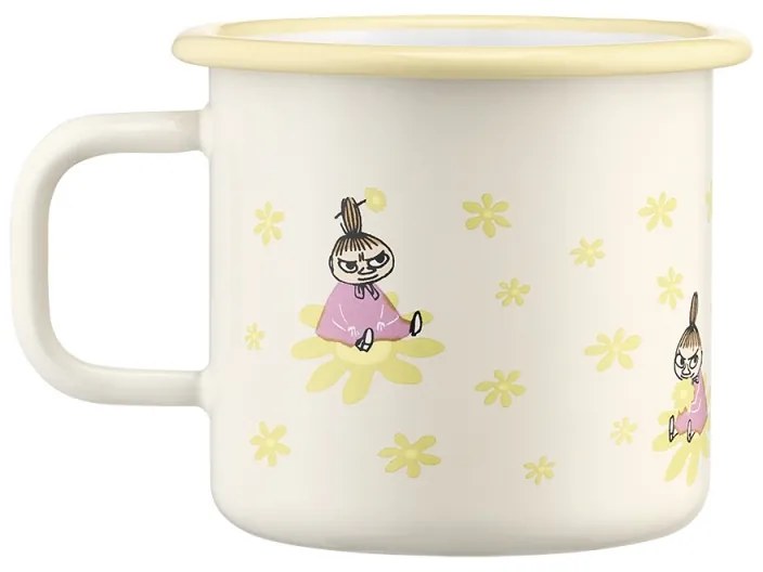 Hrnček Moomin Flowers 0,37l, smalt / žltý