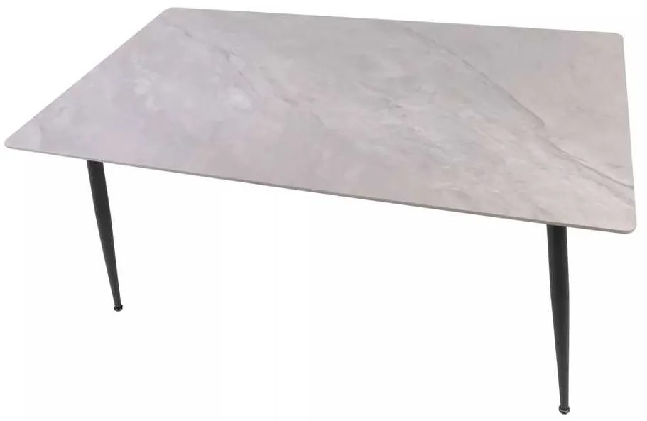 Jedálenský stôl Rion 130 x 70 cm, sivá / čierna