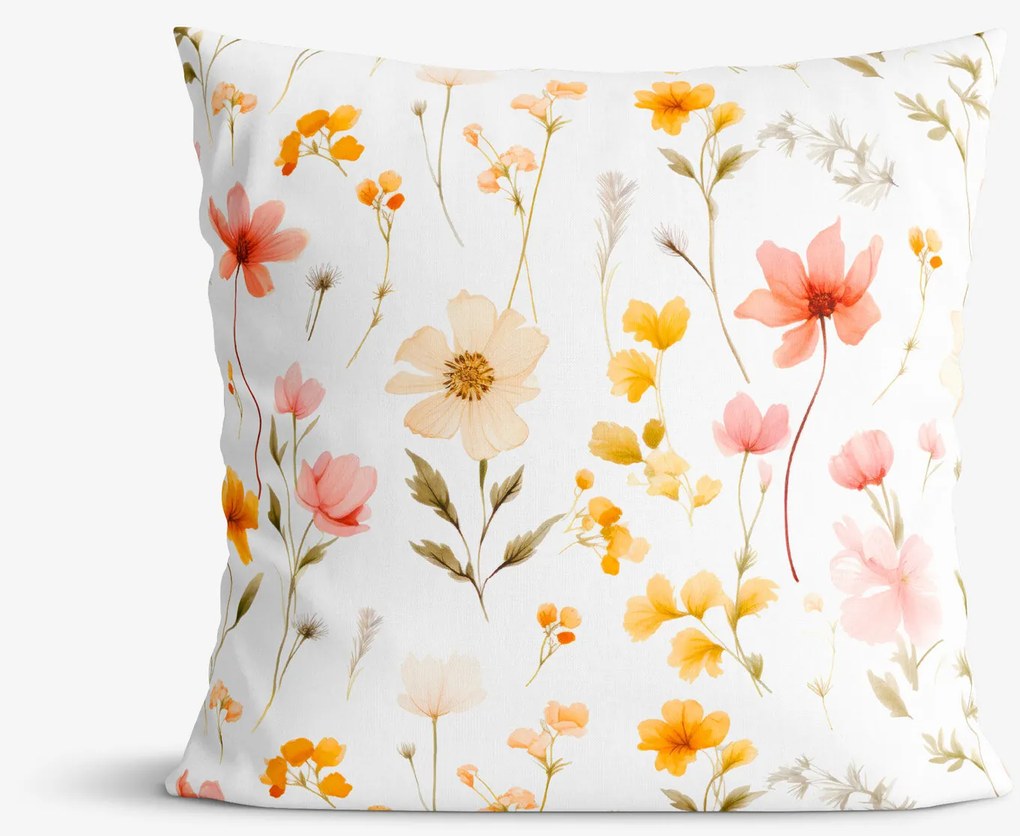Goldea dekoračná obliečka na vankúš - kvetinový raj 40 x 40 cm