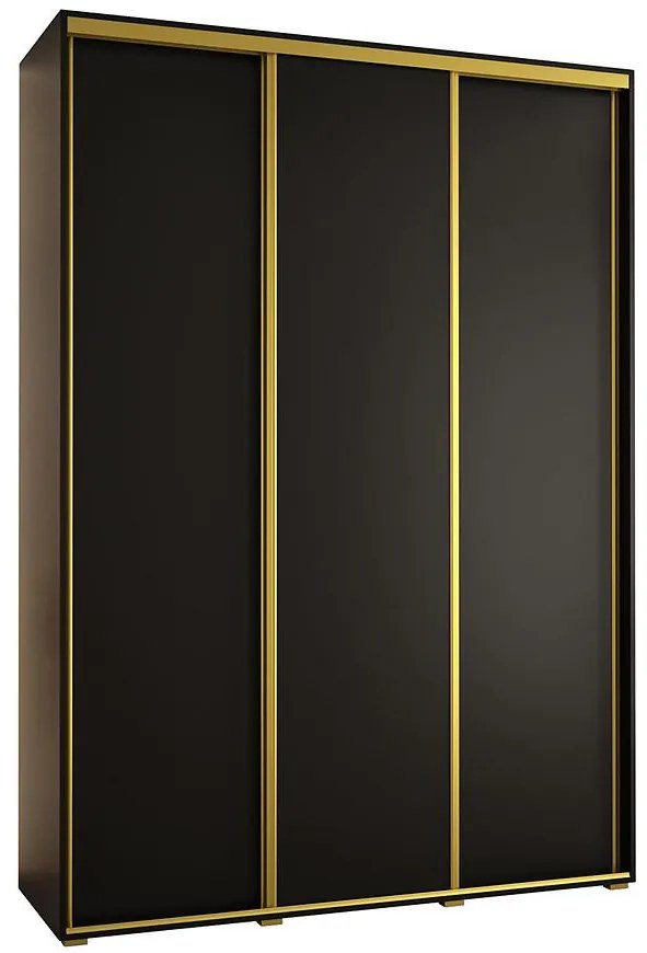 Skriňa 45 Canaris 1 180 čierna/gold