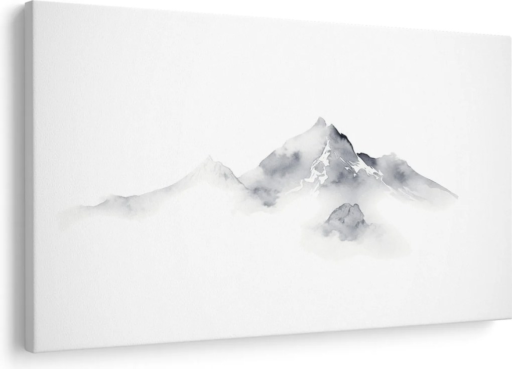 Obraz - Atramentová maľba hôr (90x60 cm)