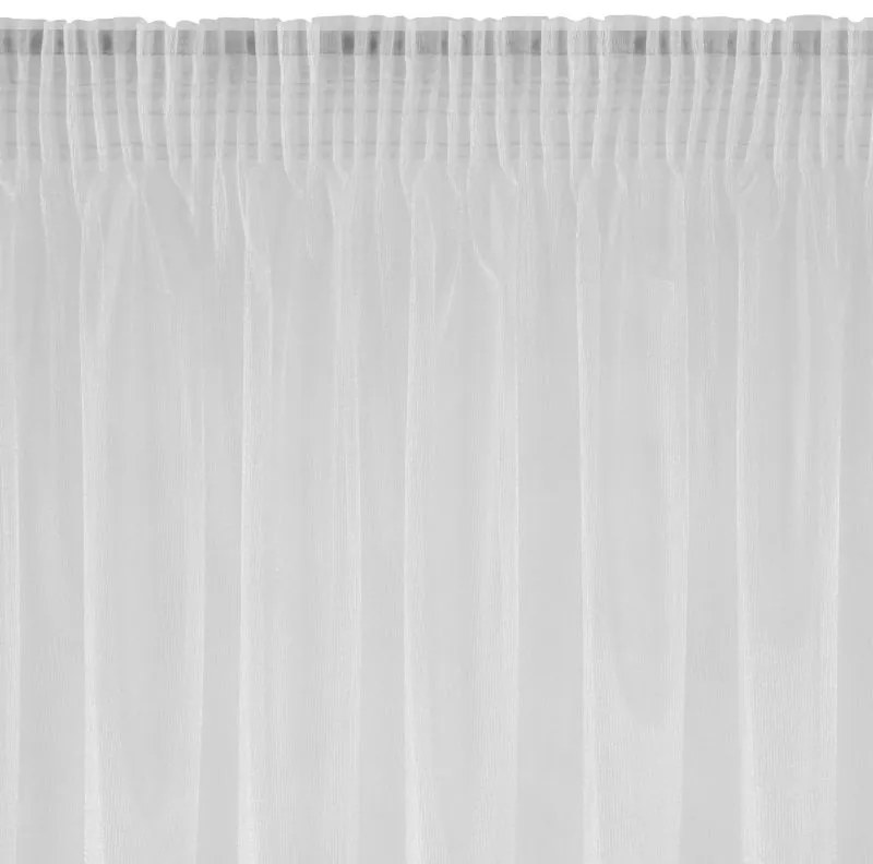 Eurofirany Biela záclona na páske ALEXA 350x250 cm