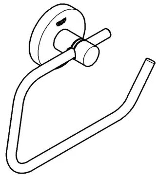 GROHE 40689001 - Držiak na toaletný papier ESSENTIALS lesklý chróm