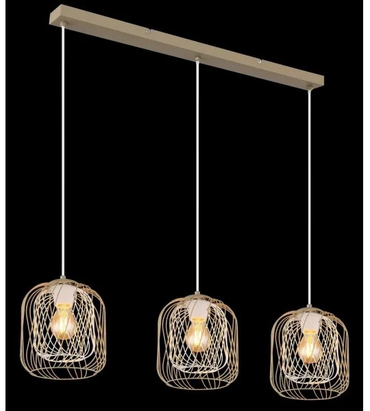 Globo 15965-3H - Závesný luster na lankách DICHTI 3xE27/40W/230V
