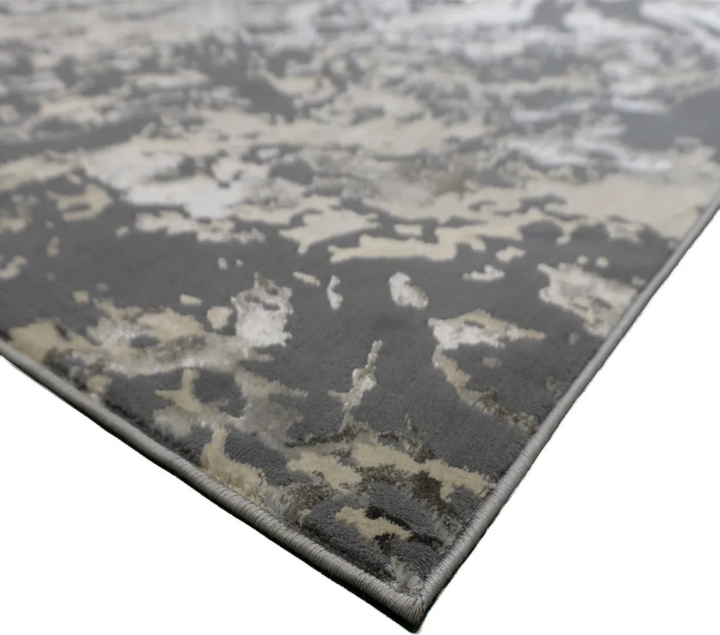 Koberec Esprit 3606 GREY – sivý obdĺžnikový koberec s vzorom Rozmer: 200x290 cm