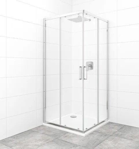 Sprchový kút štvorec 90x90 cm SAT TEX SATBKTEXQ90CRT