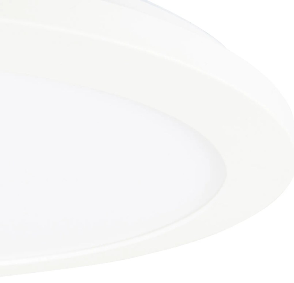 Zapustené stropné svietidlo biele 30 cm vrátane LED 3-stupňový stmievač IP44 - Steve