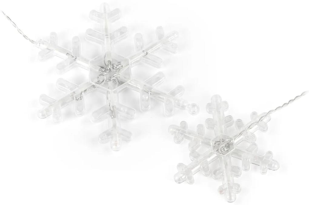 Bestent Svetelná reťaz 156LED 5m teplá biela Snowflakes