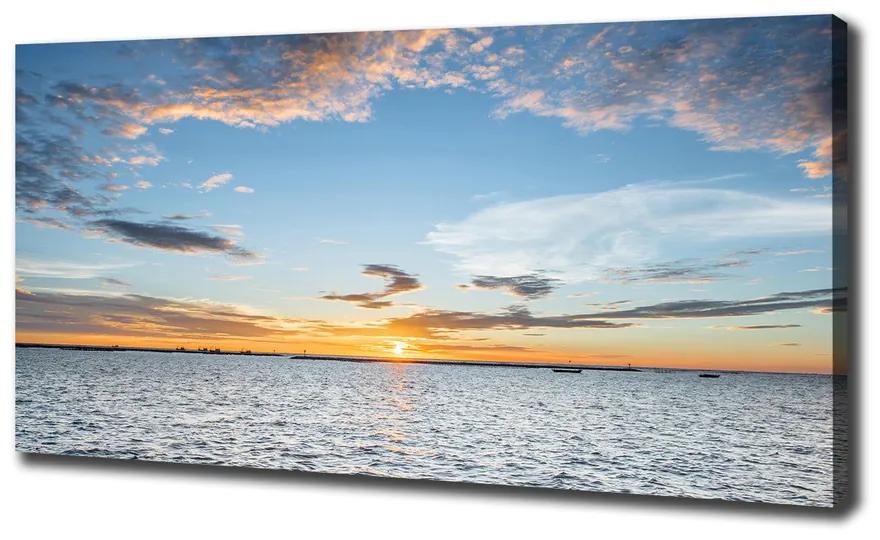 Foto obraz canvas Súmrak nad morom pl-oc-140x70-f-114443806