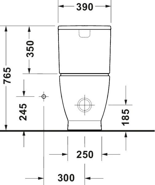 Duravit 20600900002 - WC kombi D-CODE keramika/lesklá biela
