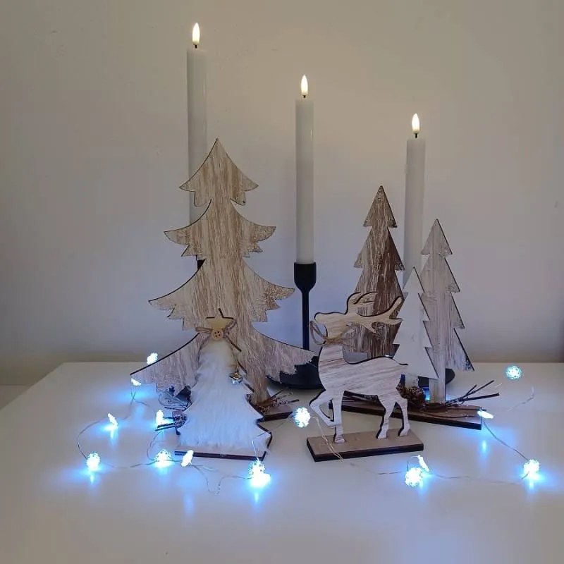 DECOLED Dekorace, jelen, 10,5 x 3,5 x 15,2 cm