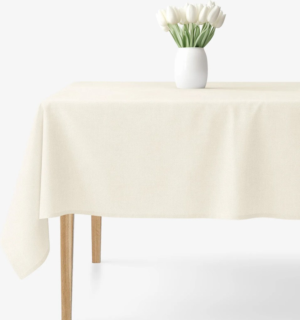 Goldea hranatý obrus malaga - smotanový 100 x 140 cm