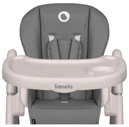 Lionelo - Detská jedálenská stolička ZANNA sivá